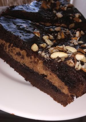 Lisztmentes mandulás csokoládé torta recept fotója