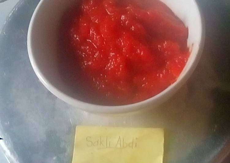 Saus pizza home made praktis