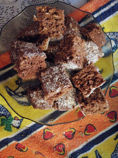 Una foto de Torta de Avena, Cocoa y Harina Integral