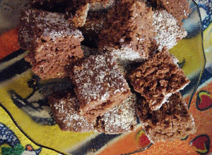 Una foto de Torta de Avena, Cocoa y Harina Integral