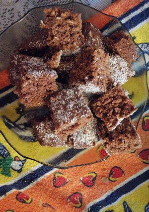 Una foto de Torta de Avena, Cocoa y Harina Integral