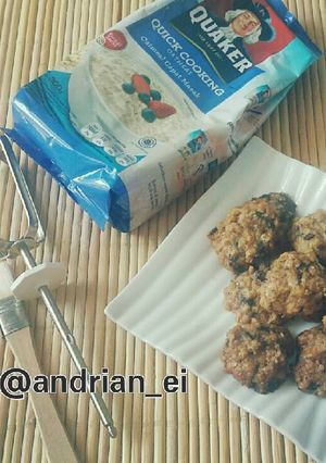 Foto resep Double Choco Oats Cookies