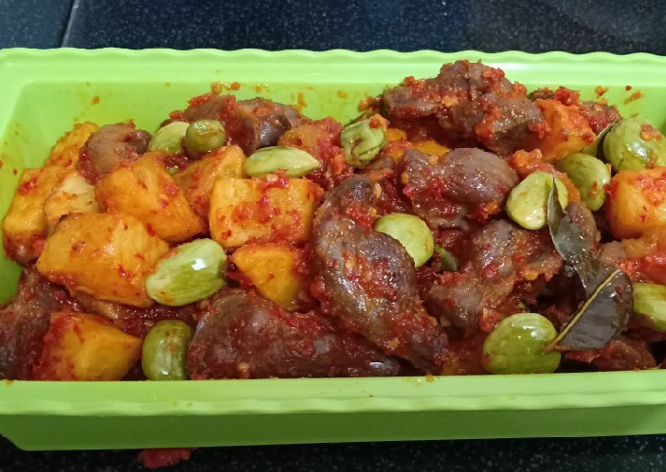 Balado Ampela Ayam Kentang campur Petay..Ala Dapur🏡Anna
