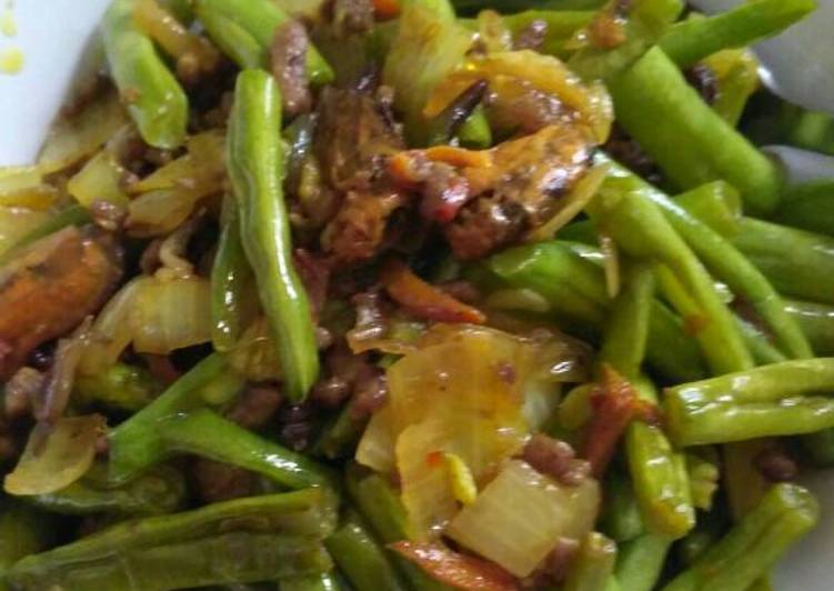 Resep Tumis buncis daging cincang, Bikin Ngiler