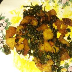 Bataka methi nu shak A picture of Bataka methi nu shak.