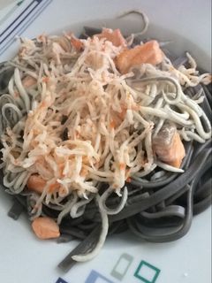 Una foto de Spaguettis di seppia