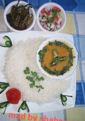 A picture of Dall white boil Rice.
