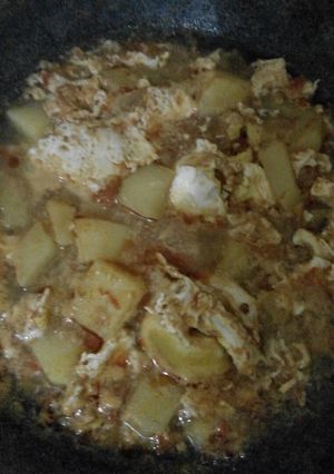 Foto resep Telur Kentang (Kuah Sambal Tomat) #BikinRamadanBerkesan