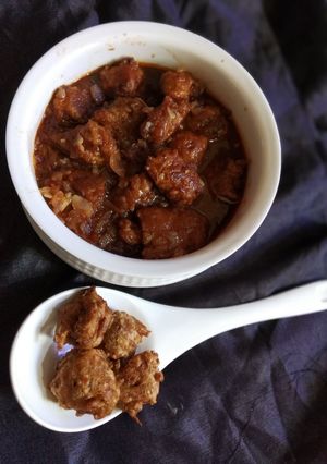 A picture of Bottle gourd manchurian.