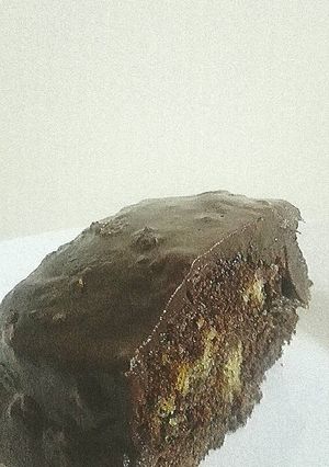 صورة لوصفة كيك مغطى بالشوكولاته