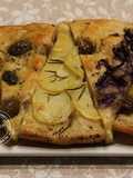 Focaccia with Onions, Olives, and Potatoes