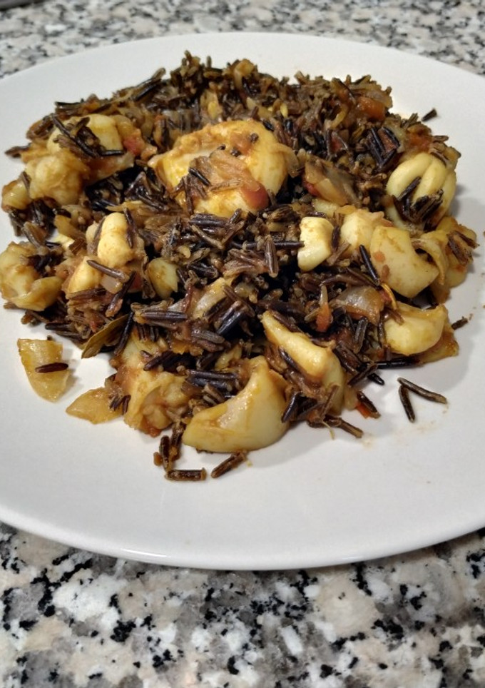 Una foto de Arroz salvaje con sepia