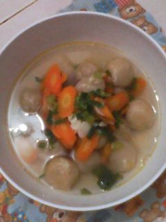 Foto resep Bakso Tanpa Daging Sop Wortel Praktis