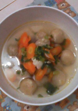 Foto resep Bakso Tanpa Daging Sop Wortel Praktis