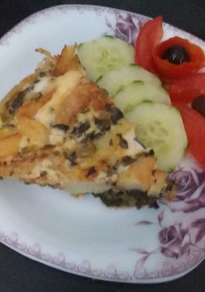 صورة لوصفة طبق السلق والبطاطا في الفرن