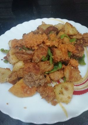 A picture of Bread Upma.
