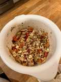 Sun dried tomato dense bean salad