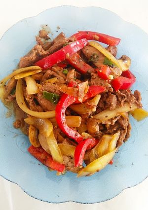 Foto resep Sapi Jamur Lada Hitam