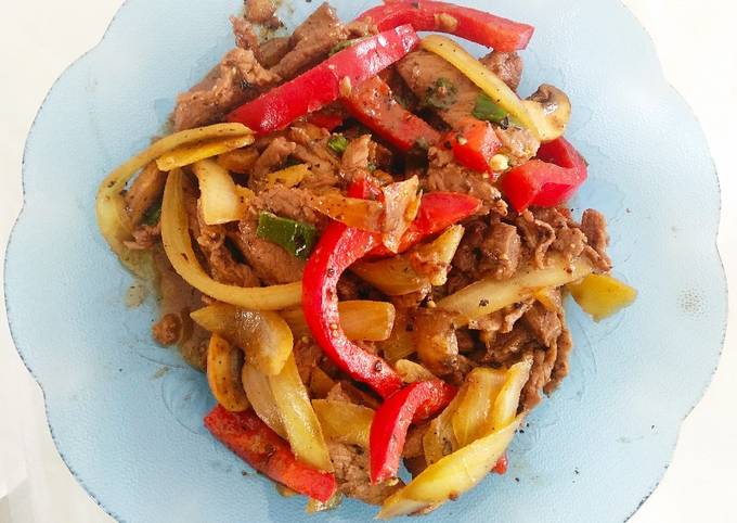 Anti Ribet, Memasak Sapi Jamur Lada Hitam Irit Anti Gagal