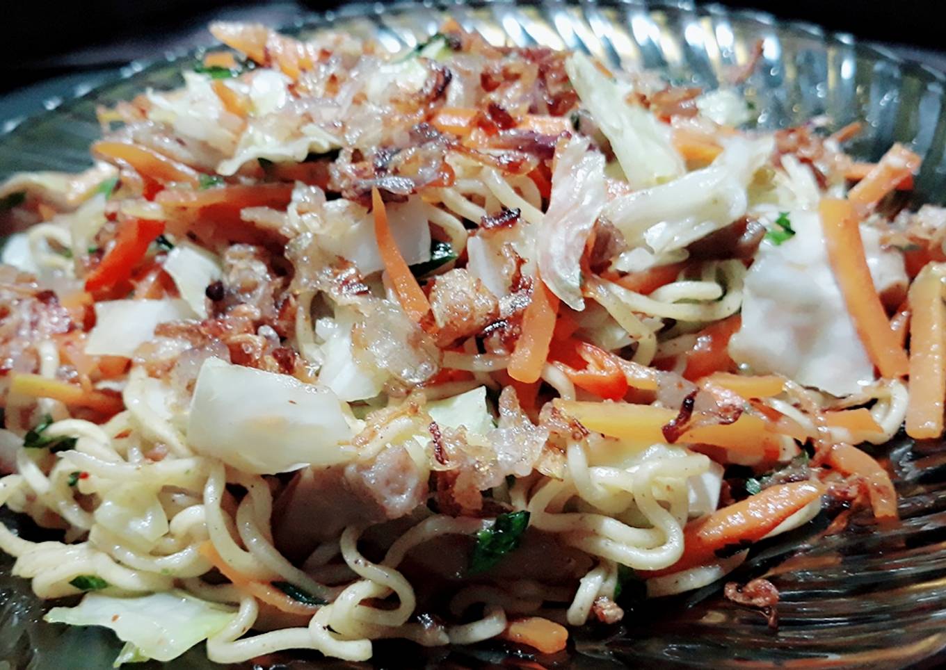 Tumis mie sayur rasa soto