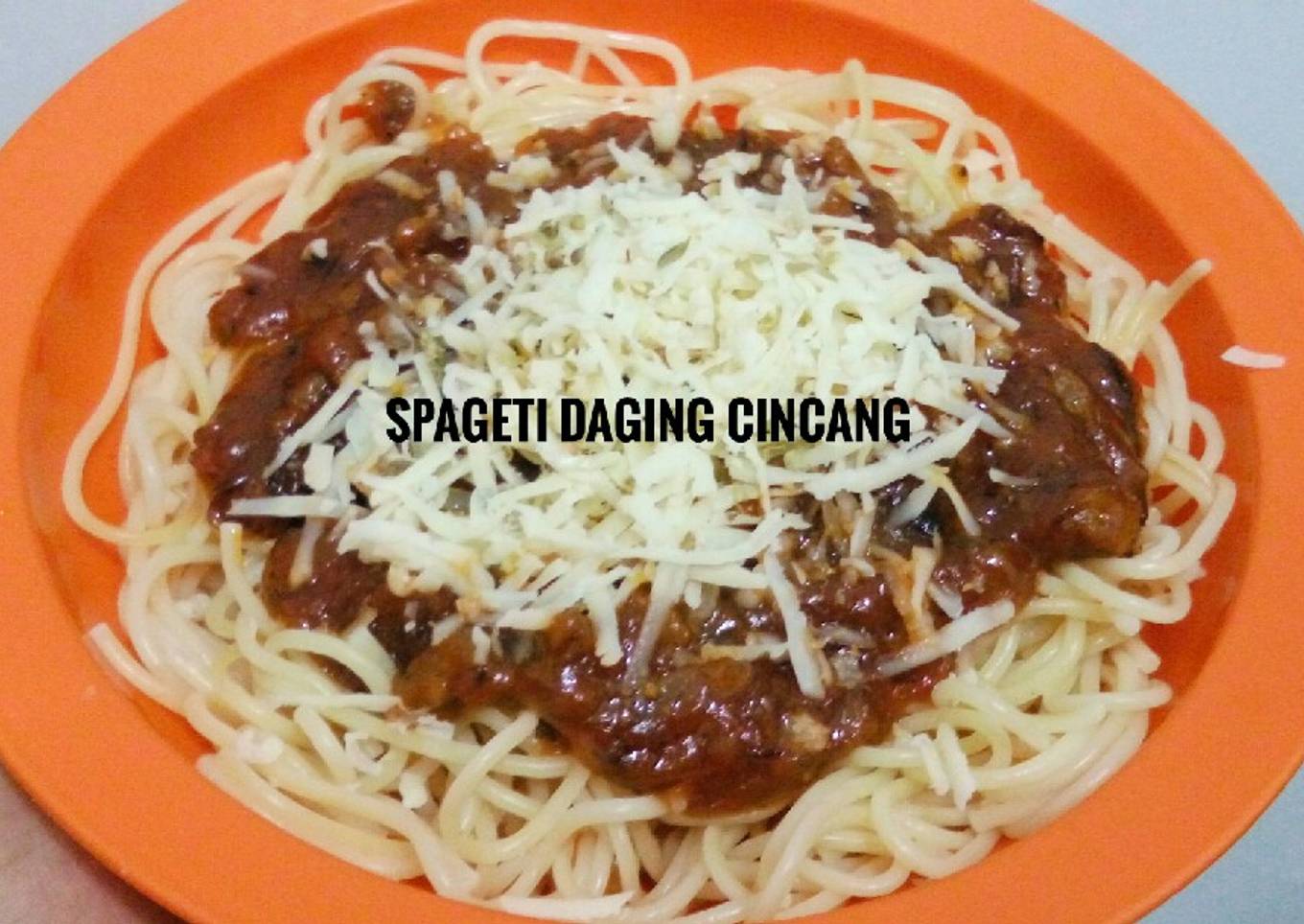 Spageti Daging Cincang