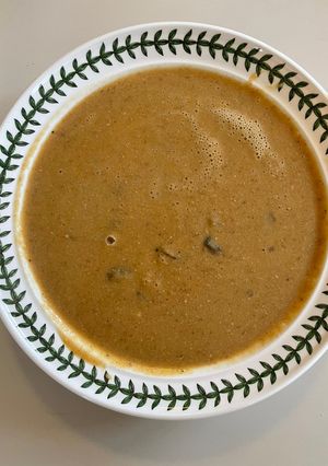 A picture of Use-up Turkey, Lentil, Onion & Cumin Soup.