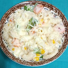 A picture of Pasta ln White Sauce.