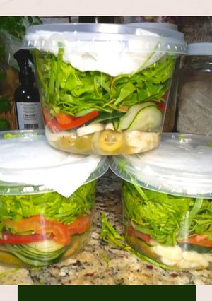Foto de Salada de Alface e couve