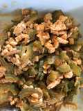 Tumis pare tempe puruluk teri