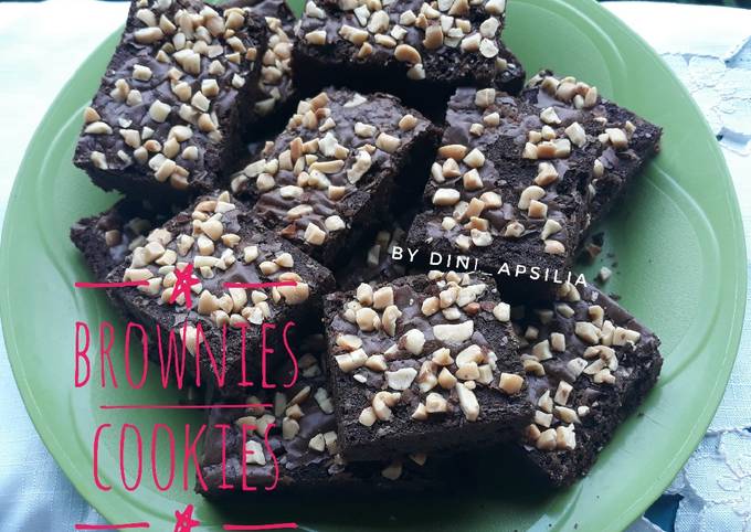 Recipe: Appetizing Brownies Cookies (No Mixer)