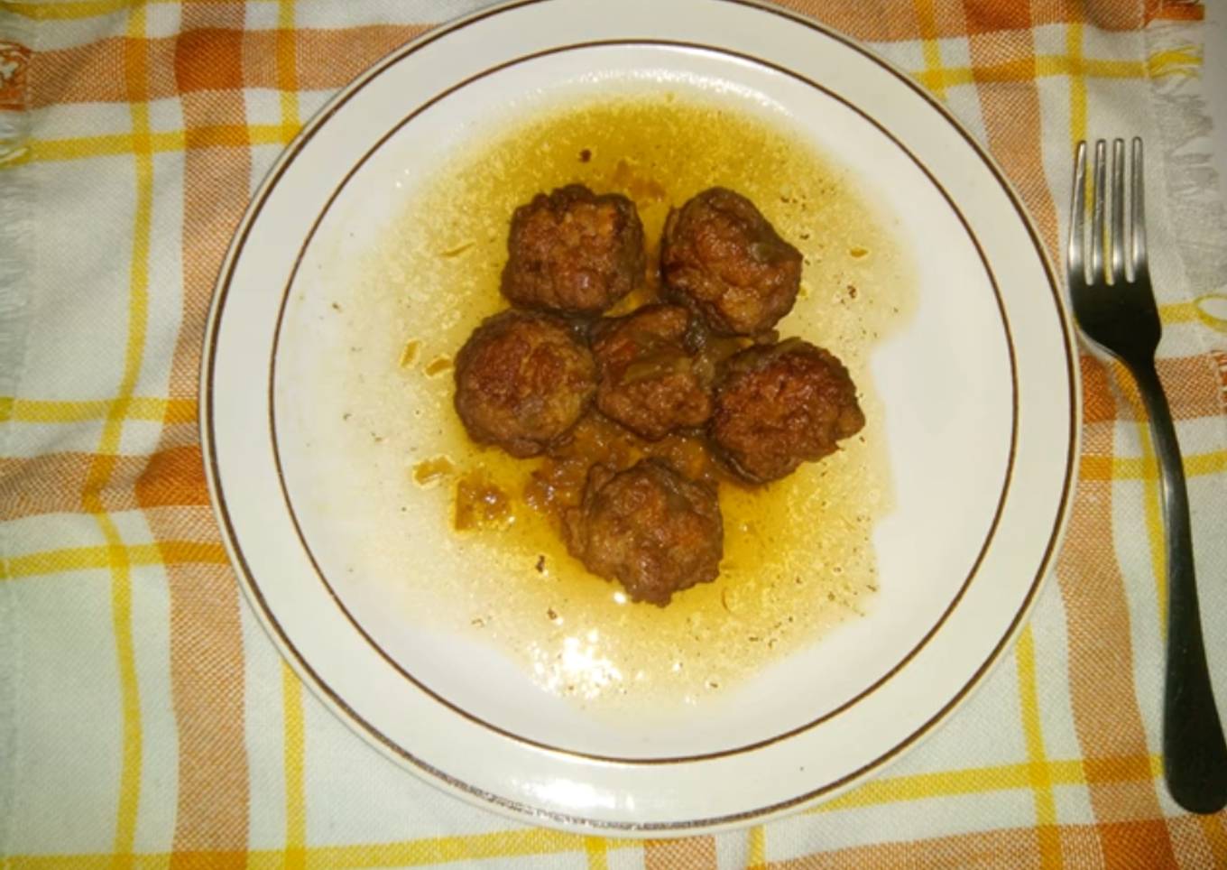 Albóndigas de pollo con un toque de azafrán