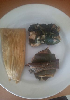 Una foto de Tamales de frijol