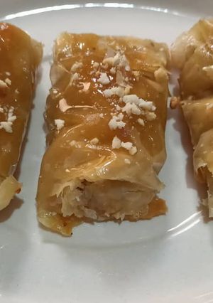 صورة لوصفة بقلاوة تركية بنينة وسهلة 👍♥️