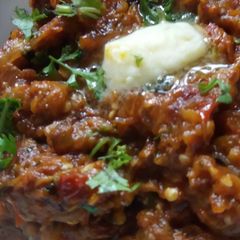 A picture of Punjabi baingan ka bhurata.