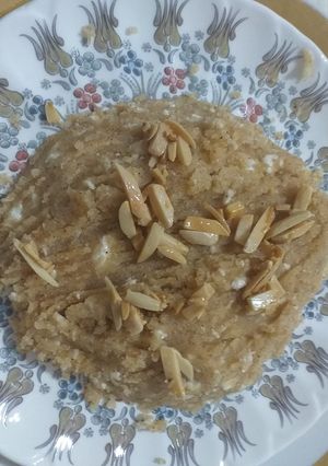 صورة لوصفة حلاوة السميد مع الجبن النابلسي