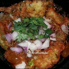 A picture of Aalu tikki.