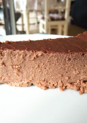 Une photo de Flan crémeux sans pâte au chocolat