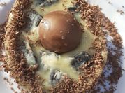 Una foto de brigadeiro sin crema de leche ni manteca