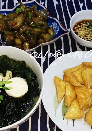 Hình của món Mâm cơm chay ngày rằm.