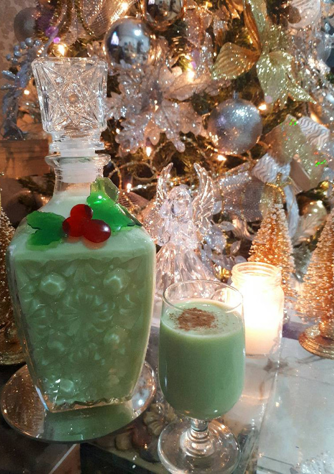 Una foto de Coquito de pistacho - Receta de Puerto Rico