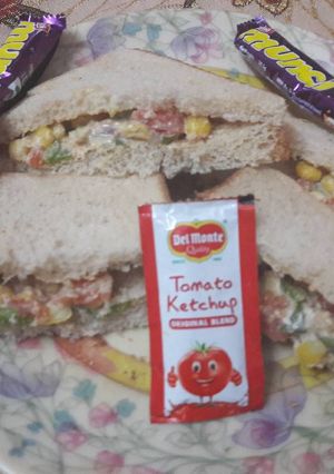 A picture of Corn Creamy Sandwich.