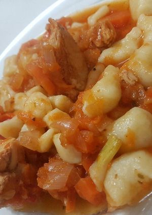 Una foto de Ñoquis caseros