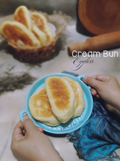 Foto resep Cream Bun|Eggless