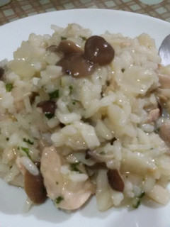 義大利雞肉野菇燉飯 的食譜成品照片