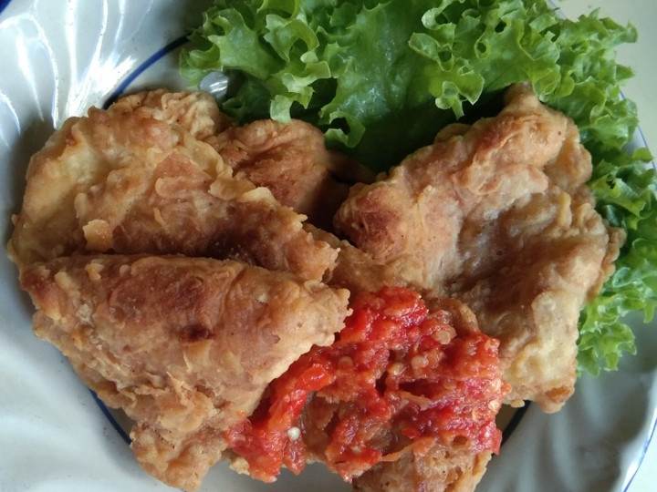 Resep Replika ayam geprek a.k.a telor crispy Anti Gagal