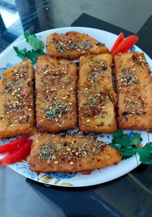 A picture of Suji potato cake spicy.