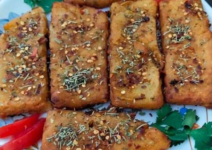 Recipe of Ultimate Suji potato cake spicy