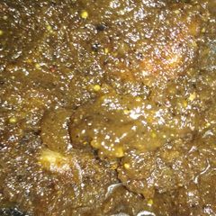 Gooseberries dates chutney A picture of Gooseberries dates chutney.