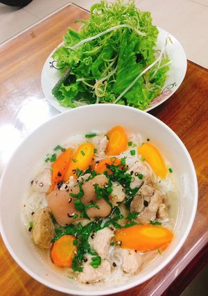 Hình của món Bún mọc giò heo.