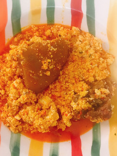 A picture of Egusi soup.